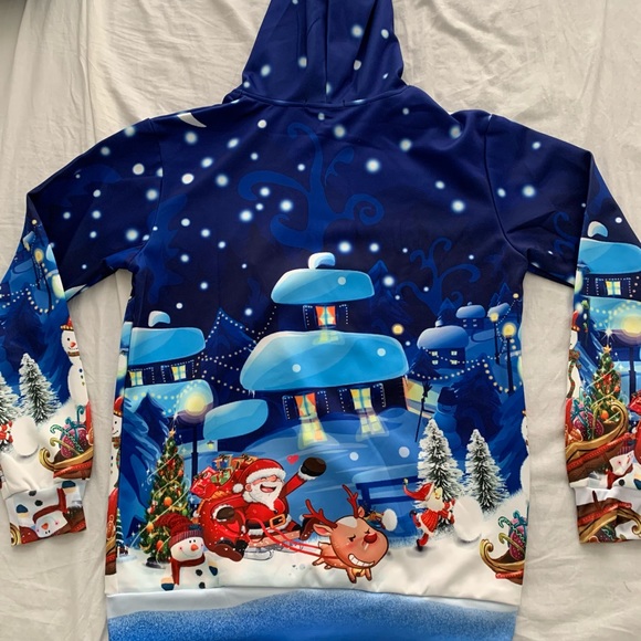 Ugly Christmas Sweater - Santa and Rudolph - Picture 2 of 5